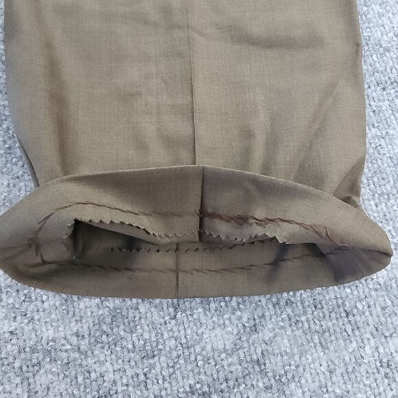 Brooks Brothers Pants Mens 36R (35x30) Brown 100% Wool Pleated Brooksease Casual - Picture 16 of 16